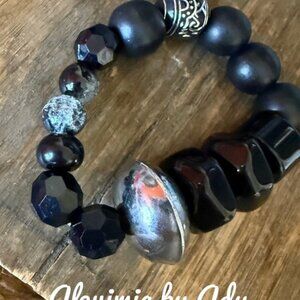 Alquimia Black and Silver Bracelet